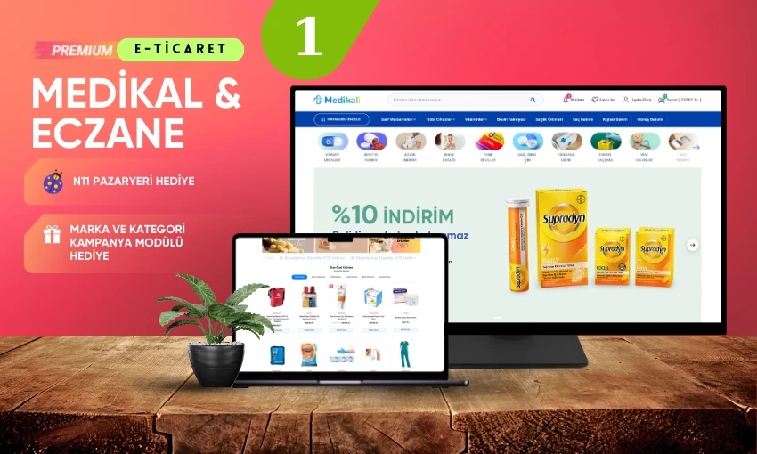 Medikal & Eczane E-Ticaret Konsepti #1